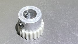 Repaired sprocket top view.JPEG