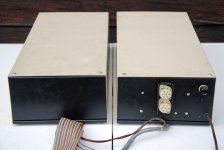 diskdrives2.jpg - Rear view showing the umbilical, power and ribbon cables