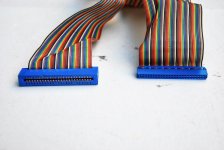diskdrives3.jpg - The ends of the two ribbon cables
