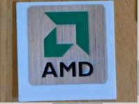Wanting this 25mm by 25mm silver and green AMD logo case badge sticker ...
