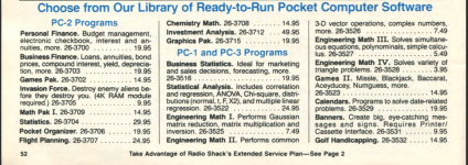 TRS-80 PC-2 (Sharp PC-1500) Pocket Computer Software Library