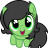 The funny green filly